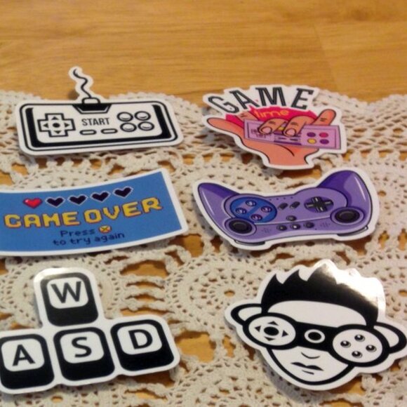 Video Gamer stickers for tablets, laptop, lockers, crafts, scrapbookng - Picture 7 of 7